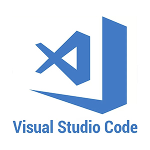 Visual Studio Code logo.